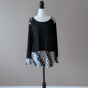 Polka Dot Detail Top